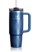 Stanley Quencher H2.O FlowState™ Fluted Tumbler rozsdamentes termosz szívószállal közepes Glacial Blue Shine 890 ml