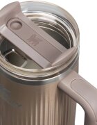 Stanley Quencher H2.O FlowState™ Fluted Tumbler rozsdamentes termosz szívószállal közepes Pale Gold Shine 1 db