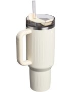 Stanley Quencher H2.O FlowState™ Fluted Tumbler rozsdamentes termosz szívószállal nagy Cream Gloss 1 db