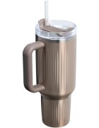 Stanley Quencher H2.O Fluted Tumbler rozsdamentes termosz szívószállal nagy Pale Gold Shine 1 db