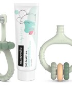 Suavinex Baby & Kids My First Dental Care Set ajándékszett újszülötteknek és kisgyermekeknek Green
