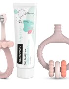 Suavinex Baby & Kids My First Dental Care Set ajándékszett újszülötteknek és kisgyermekeknek Pink