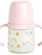 Suavinex Bear gyerekkulacs fogantyúval Pink 1 db