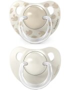Suavinex Birdies Anatomical Silicone 6-18m cumi Cream 2 db