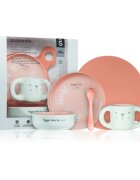 Suavinex Hygge Toddler Feeding Set etetőszett gyermekeknek 6 m+ Pink