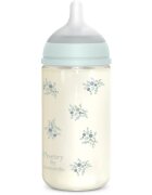 Suavinex Poetry SX Pro Physiological Glass M cumisüveg üvegből 3 m+ Medium Flow - Blue 1 db
