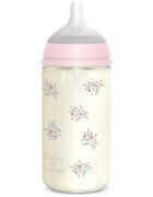 Suavinex Poetry SX Pro Physiological Glass M cumisüveg üvegből 3 m+ Medium Flow - Pink 1 db