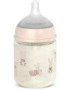 Suavinex Wonderland SX Pro Physiological Anti-Colic Glass cumisüveg üvegből SX PRO +0 SF Pink Bunny 120 ml