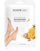 SUNEWMED+ Moisturising Foot Mask with Sweet Almond Oil and Royal Jelly hidratáló maszk lábfejre 1 pár