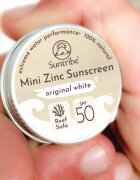 Suntribe Mini Zinc Sunscreen ásványi védőkrém arcra és testre SPF 50 Original White 15 g