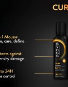Syoss Curl Mousse fixáló hab a természetes fixálásért 250 ml