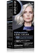 Syoss Permanent Cool Color tartós hajfesték hideg árnyalattal árnyalat 12-59 Cool Platinum Blond 1 db