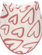 T-Tomi BIO Bamboo Bibs Pink Hearts előke 27 x 42 cm 1 db