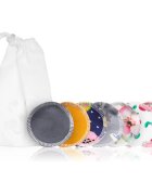 T-Tomi Make-up Removal Pads Set Soft 1 Week mosható sminklemosó korong COLOUR + Laundry Wash Bag 7 db