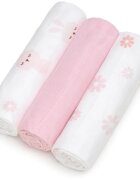 T-Tomi TETRA Cloth Diapers HIGH QUALITY mosható pelenkák Bunnies 70x70 cm 3 db