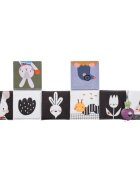 Taf Toys Pram Book Urban Garden kontrasztos fejlesztő könyv 1 db