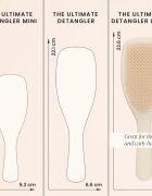 Tangle Teezer Large Ultimate Detangler Vanilla nagy lapos hajkefe nedves hajra Vanilla 1 db