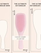 Tangle Teezer The Ultimate Detangler Millenial Pink lapos kefe minden hajtípusra Millennial Pink 1 db