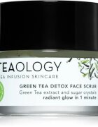 Teaology Cleansing Green Tea Detox Face Scrub cukor peeling a bőr táplálására és a gyengéd tisztítására zöld teával 50 ml
