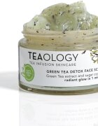 Teaology Cleansing Green Tea Detox Face Scrub cukor peeling a bőr táplálására és a gyengéd tisztítására zöld teával 50 ml