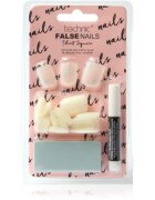 Technic Cosmetics False Nails Short Square műköröm ragasztóval 48 db