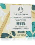 The Body Shop Moringa Cleansing Bar Szilárd szappan arcra és testre 100 g