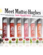 theBalm Meet Matt(e) Hughes Mini Kit San Francisco folyékony rúzs szett a hosszan tartó hatásért 6 db