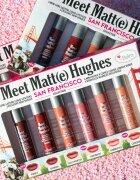 theBalm Meet Matt(e) Hughes Mini Kit San Francisco folyékony rúzs szett a hosszan tartó hatásért 6 db