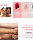 TIRTIR Mask Fit All Cover Cushion Mini mattító make-up szivaccsal árnyalat 24N Latte 4.5 g