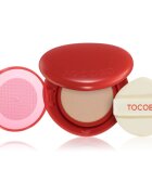 TOCOBO Apple Dewy Fit Cushion tartós alapozó sminkszivaccsal SPF 50+ árnyalat 21W Vanilla 15 g