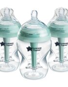 Tommee Tippee Advanced Anti-Colic cumisüveg antikólikus önfertőtlenítő Slow Flow 0m+ 3x260 ml