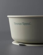 Tommee Tippee EasiStick™ Silicone Bowl & Spoon szilikon tálka tapadókoronggal 4m+ Green 1 db