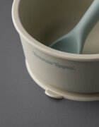Tommee Tippee EasiStick™ Silicone Bowl & Spoon szilikon tálka tapadókoronggal 4m+ Green 1 db