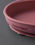 Tommee Tippee EasiStick™ Silicone Weaning Plate tányér tapadókoronggal 4m+ Pink 1 db