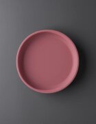Tommee Tippee EasiStick™ Silicone Weaning Plate tányér tapadókoronggal 4m+ Pink 1 db