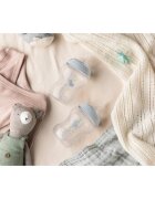 Tommee Tippee Natural Start Anti-Colic antikólikás cumisüveg önfertőtlenítő Slow Flow 0m+ 1 db