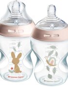 Tommee Tippee Natural Start Anti-Colic cumisüveg Slow Flow 0m+ 2x260 ml