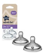 Tommee Tippee Natural Start Anti-Colic Teat etetőcumi Variable Flow 0m+ 2 db
