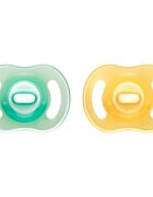 Tommee Tippee Ultra Light Night cumi Orange/ Green 0-6m 2 db