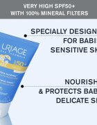 Uriage Bébé 1st Mineral Cream SPF 50+ ásványi napozó krém SPF 50+ 50 ml