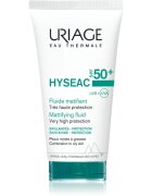 Uriage Hyseac Mattifying Fluid SPF 50+ mattító folyadék hidratáló hatással SPF 50+ 50 ml