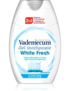 Vademecum 2 in1 White Fresh szájvíz és fogkrém 2 az 1-ben fehérítő hatással 75 ml