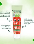 Vademecum BIO My Little Strawberry fogkrém gyermekeknek fluoriddal eper 50 ml