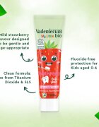 Vademecum BIO Strawberry fogkrém gyermekeknek fluoridmentes eper 50 ml