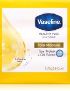 Vaseline Total Moisture Bar Soap szilárdszappan-szett 3x75 g