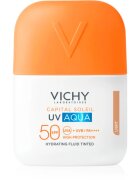 Vichy Capital Soleil UV Aqua védő és tonizáló folyadék arcra hidratáló hatással SPF 50 50 ml