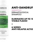 Vichy Dercos Anti-Dandruff Sensitive nyugtató sampon érzékeny bőrre korpásodás ellen 200 ml