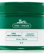 VT Cosmetics Cica Mild Toner Pad arctisztító peeling párnácskát nyugtató hatással 60 db