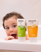 Weleda Kids Cheerful Lime tusoló krém és sampon gyermekeknek 2 az 1-ben 150 ml