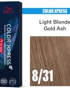 Wella Professionals Color Xpress hajfesték árnyalat Light Blonde Gold Ash 8/31 60 ml